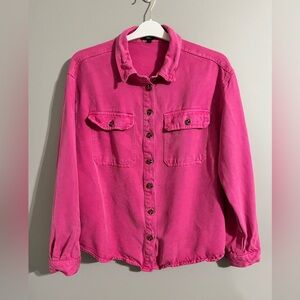 Velvet Heart Tencel Button-Down Shacket